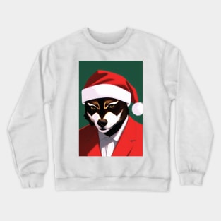 Raccoon Santa Crewneck Sweatshirt